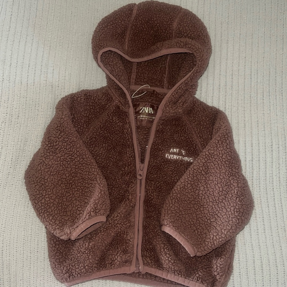 Zara zip up hoodie 18-24months